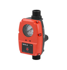 Реле тиску рідин YATO від ел. мережі 230В. макс. струм- 10А, макс./ стартовий тиск- 10/ 1-6 Bar [12]