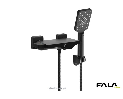 Змішувач душовий FALA для ванної "NOIR 2" латунний корпус [8]