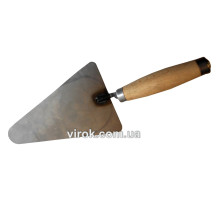 Мастерок каменный треугольный узкий с металл. наконечником на ручке, 190 мм