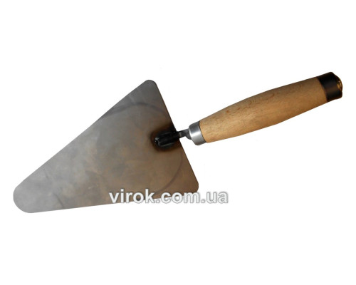 Кельма мулярська трикутна вузька з метал. наконечником на ручці, 190 мм