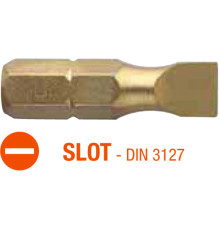 Насадка викруткова USH ISOTIN SLOT SL 6.5х1.2 х 25 мм Torsion Уп. 10 шт.
