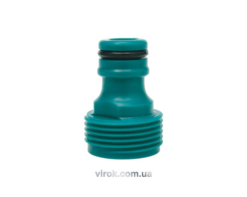 Адаптер зовнішній FLO 3/4" /ABS/ (БЛІСТЕР) [24/288]