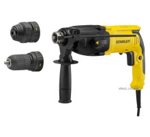 Перфоратор мережевий SDS+ STANLEY : з змінним патроном P= 800 Вт. J= 3,4 Дж. 3 режими