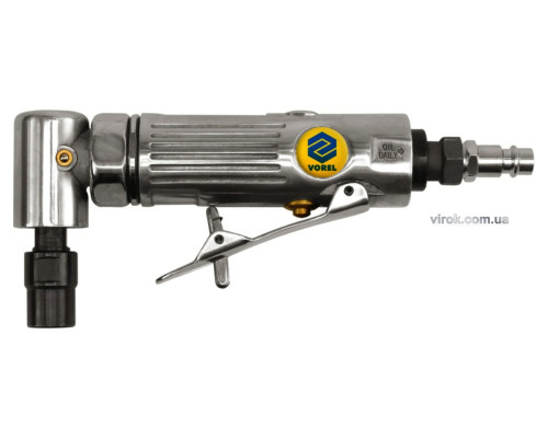 Шліфмашина пневматична кутова VOREL : Ø 1/4", патрон 6 мм [16]