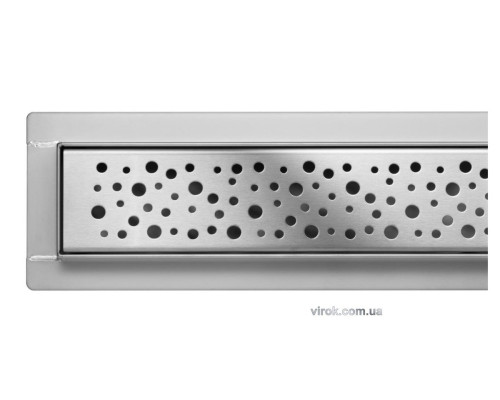 Трап підлоговий для душу з нержавіючої сталі "NAPO" FALA; 50х 7х 5,2 см [6]