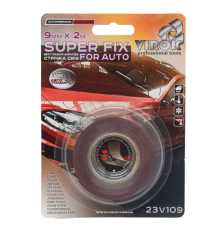 Стрічка 2-стороння акрилова VIROK Super Fix for Auto: 9 мм х 2 м [30]