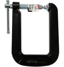Струбцина з гвинтовим затискачем YATO, тип "С" глибока, 63х 130 мм [6/36]