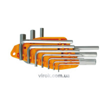 Ключі 6-гранні L-подібні VOREL : М1,5-10. Cr-V. Набір 10 шт. [10/60]