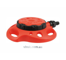 Зрошувач обертовий 8-режимний YATO на підставці, до шлангу 1/2", ABS-пластик [48]