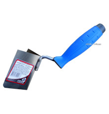 Кельма кутова зовнішня з нержавійки PROFI , двокомпонентна ручка, 80х60 мм , ТМ VIROK