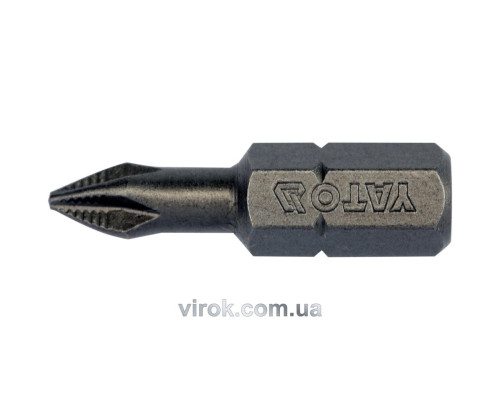 Насадка викруткова YATO : "Philips" PН1 x 25 мм. HEX 1/4". 10 (Уп/Шт.) [25/200]