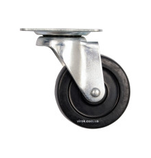 Колесо до візка поліпропіл. Ø= 65мм, b= 23мм VOREL з обертовою опорою; h= 84мм, навантаж.- 30кг [78]