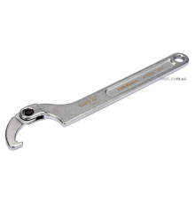 Ключ гаковий з носиком на шарнірі в діапаз. M= 35-50 мм YATO, Хр-Ванад., L= 210 мм [10/50]
