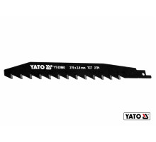 Полотно к саблевой пиле по керамическому и силикатному кирпичу YATO : l= 215 мм, h= 2 мм, 2 зуба/1" [100]