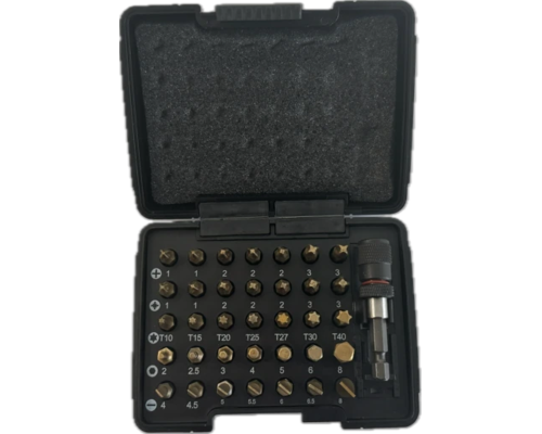 Набір насадок викруткових Isotin USH: 1/4", PH-PZ-Torx-HEX-SL + магнітний тримач, 36 елем.