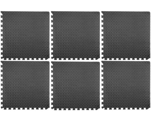 Килимки підстилкові YATO, 60х 60 см, t= 12 мм, 6 шт., з'єднуються "ластівковим хвостом" [6]