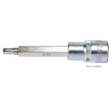 Головка торцевая YATO квадрат 1/2 HEX M6, L=100 мм. удлиненная [20/120]