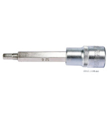 Головка торцевая YATO квадрат 1/2 HEX M6, L=100 мм. удлиненная [20/120]