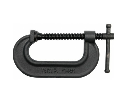Струбцина YATO з гвинтовим затиском, тип "C" : l= 100 мм (4") [6/12]