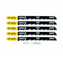 Полотно для електролобзика(дерево) YATO : 6TPI, L= 100 мм. Уп. 5 Шт. [50/250]