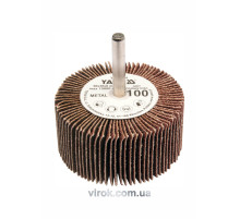 Круг лепестковый шлифовальный YATO: удлиненный Ø= 60 мм К40, шпиндель Ø= 6 мм, H= 30 мм [10/60]