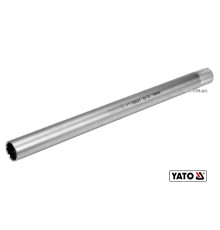 Головка торцева 12-гранна до свічок двигунів YATO : квадрат 3/8", M14 L= 250 мм, Cr-V [12/48]