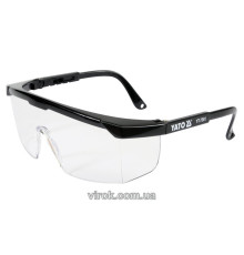 Окуляри захисні YATO відкриті, прозорі на оправі [12/240/1440]