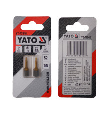 Насадка викруткова YATO TORX T8 х 25 мм. HEX 1/4", покрита титаном, 2 шт.