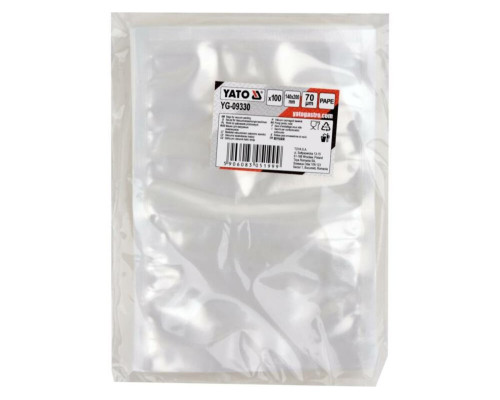 Вакуумний пакет YATO 140х 200 мм, УП 100 шт. [35]