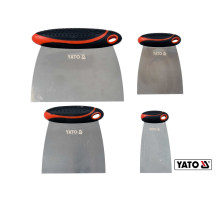 Шпателі "японські" з нержавіючої сталі YATO : 50/75/100/150 мм, 4 шт [10/40]