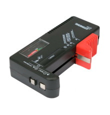 Тестер батарейок аналоговий STHOR; всі типи 1,5 В і 9 В [25]