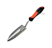 Лопатка посадочная YATO: l=340 мм, узкая, хромированная, эргоном.ручка [12/72]