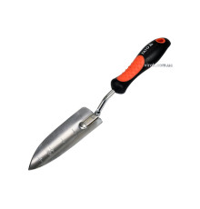 Лопатка посадкова YATO: l=340 мм, вузька, хромована, ергон.ручка [12/72]