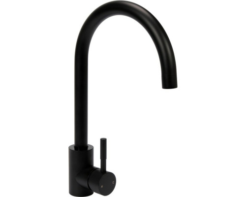 Змішувач води для раковини "STEELY BLACK 1" FALA з кульовим регулятором, чорний [10]