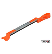 Направляюча з напильником для гостріння ланок ланцюгів під 30°, 35° YATO : Ø=4.8 мм, l=250 мм [200]