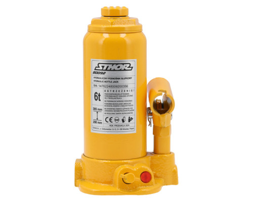 Домкрат гідравлічний cтовбцевий STHOR; F= 6 т, роб. висота- 200- 385 мм [5]