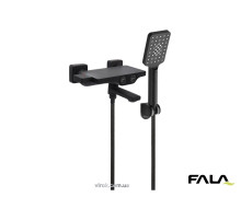 Смеситель воды FALA для ванной с душем "NOIR 2" с шаровым регулятором, латунный корпус [8]