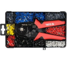 Кліщі для затискання втулкових наконечників провідн-в YATO L= 175мм, з наконечн. 0.25-10 мм² 1200 шт