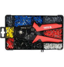 Кліщі для затискання втулкових наконечників провідн-в YATO L= 175мм, з наконечн. 0.25-10 мм² 1200 шт