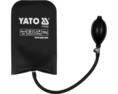 Подушка монтажна, надувна YATO для навантаження - 135 кг, висоти - 50 мм, габарити - 190х110 мм [48]