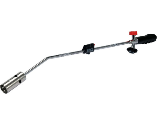 Газовий пальник для бур'яну YATO з п`єзозапалом, макс. t= 1300°C, P= 1.7 кВт, l= 80 см [12]