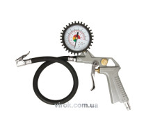 Пістолет пневматичний VOREL для накачування з манометром, 2.8-10 бар [10/40]