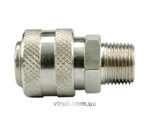 Швидкорознімне з'єднання VOREL з зовнішньою різьбою 3/8" [20/120]