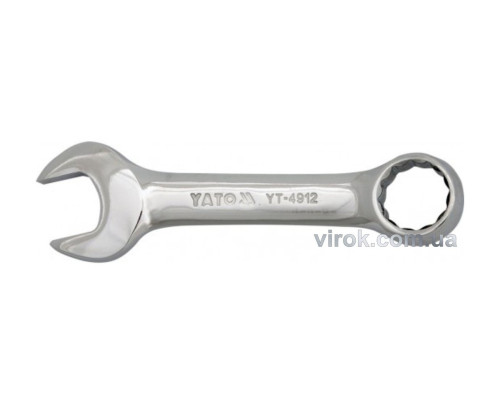 Ключ рожково-накидной YATO: CrV, М=12 мм, L=108 мм [10/120/240]