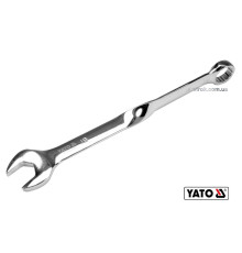 Ключ ріжково-накидний, кручений 90° YATO : М= 19 x 259 мм, Cr-V [40/80]