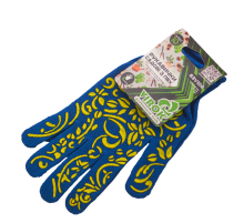 Рукавиці садова синя  з ПВХ  (10 клас,бавовна 40%,поліестр 60%)розм. 8