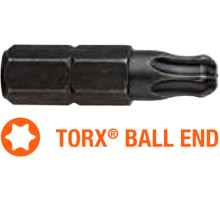Насадка отверточная USH Industry: TORX T10K x 25 мм BallEnd скругленная, Уп.