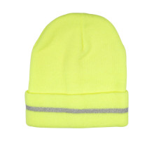 Шапка зимняя желтая VOREL из 100% акрила, размер универсальный [10/200]