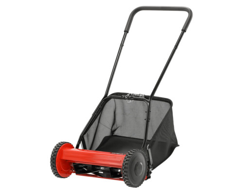 Косарка з мотовилом ручна на 2 кол YATO: зріз шир.- 40см вис.-17-43 мм, 5 лез, збірн. кошик- 27л [1]