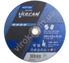 Диск відрізний по металу і нержав. сталі тм "NORTON VULCAN"; Ø= 230х22,2 мм, t= 3.0 мм